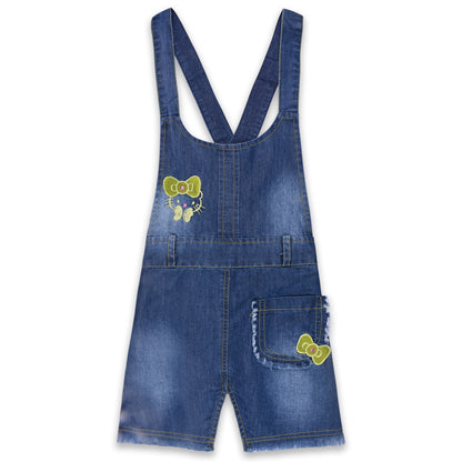 Girls Printed Top and Shorts Dungaree Set