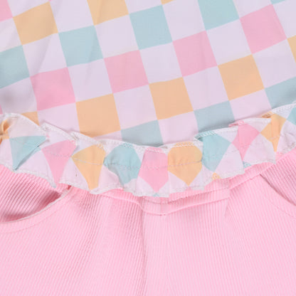 Baby Girls Polka Print Top and Shorts Clothing Set