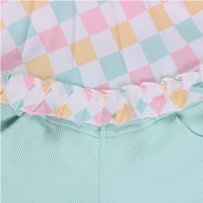Baby Girls Polka Print Top and Shorts Clothing Set