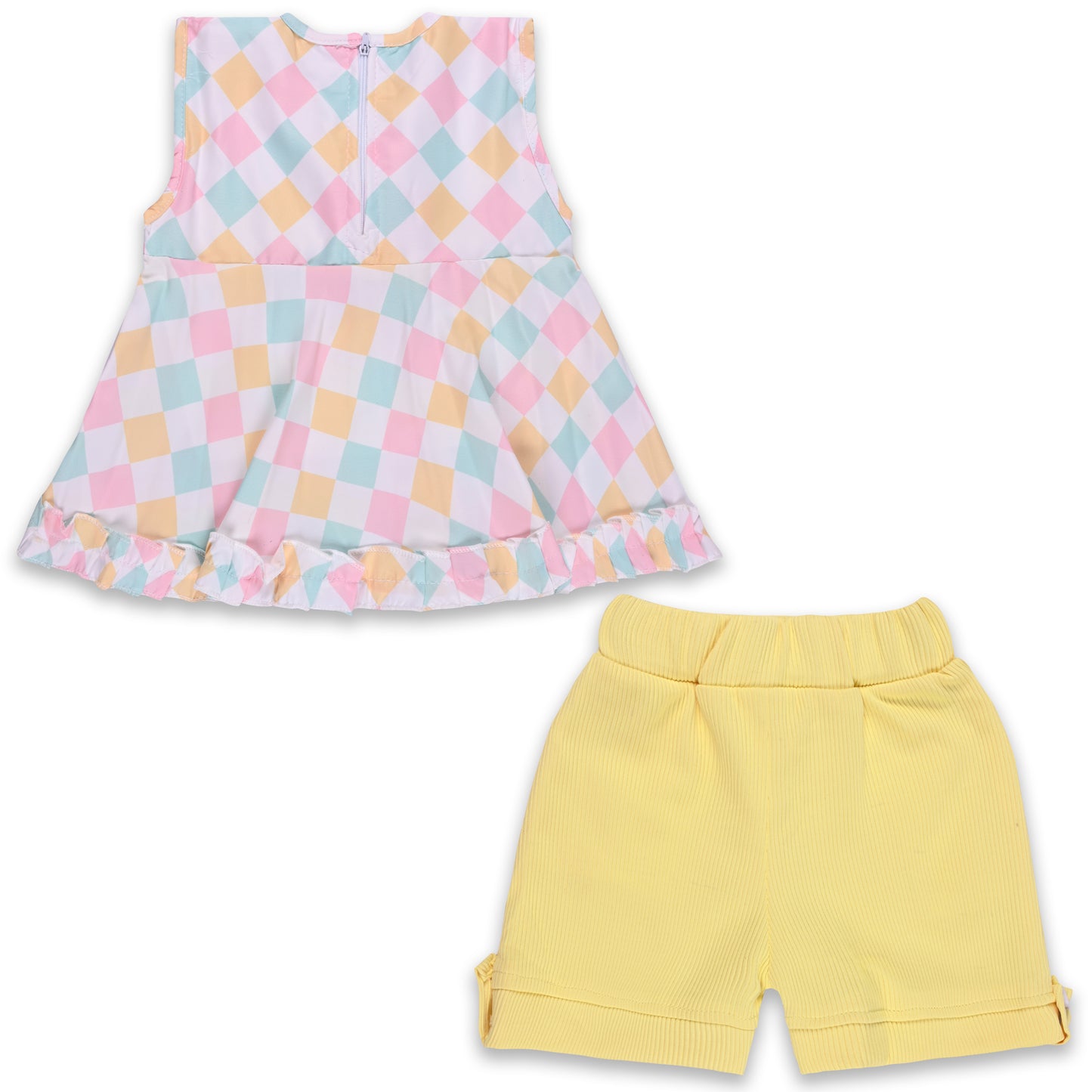 Baby Girls Polka Print Top and Shorts Clothing Set