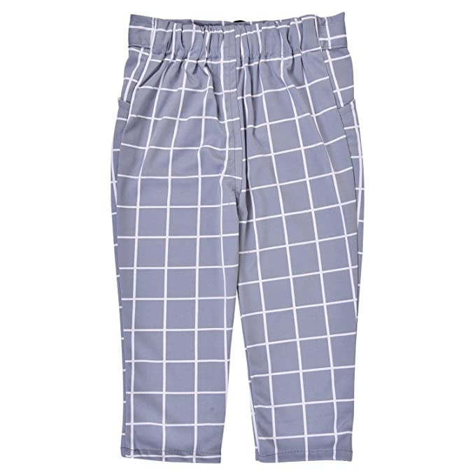 Girls Polka Dot Layered Top and Checkered Pants Set