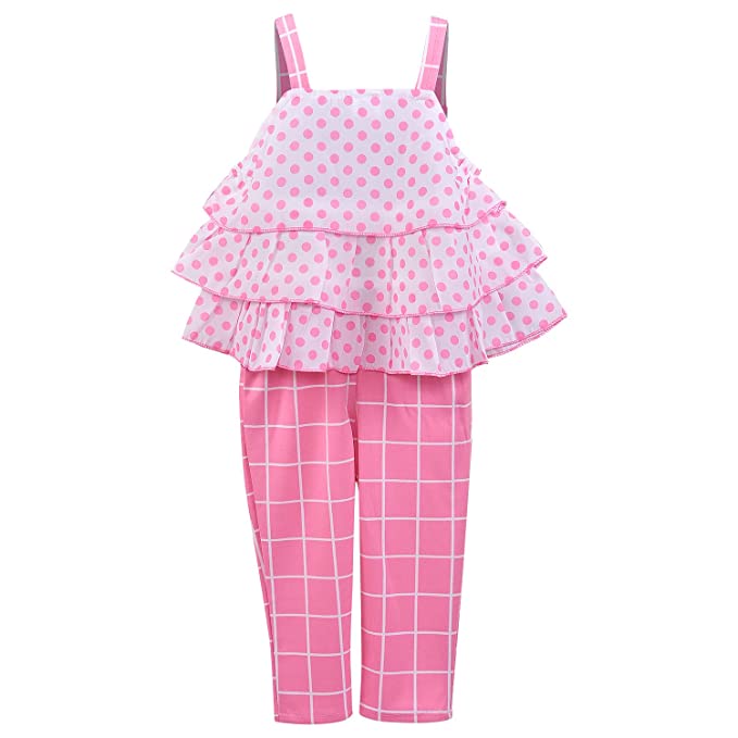 Wish Karo Baby Girls Top and Pant Dress For Girls-(csl288pnk)