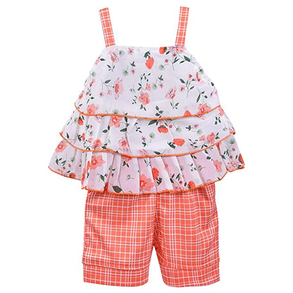 Wish Karo Baby Girls Top and Shorts Dress for Girls-(csl289org)