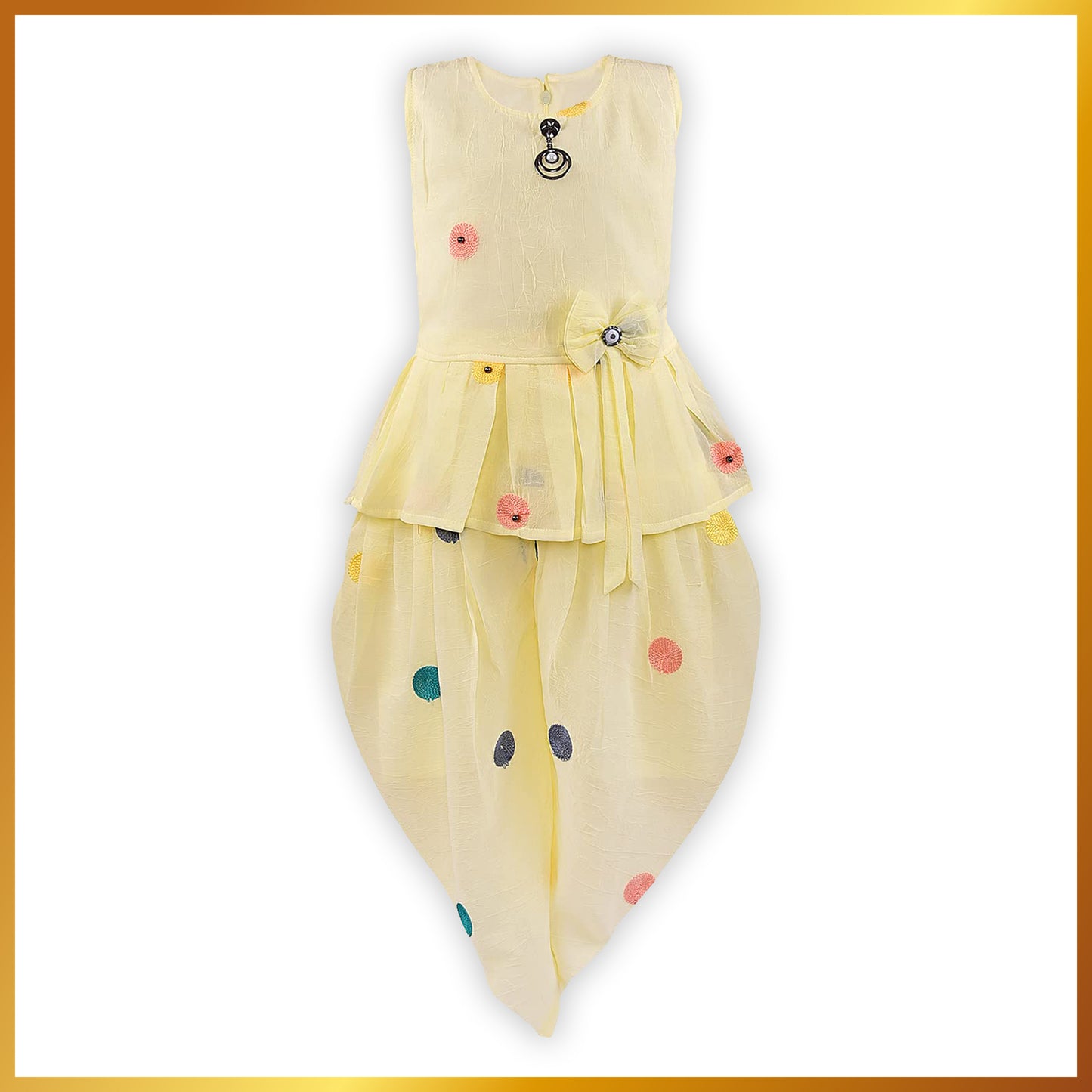 Girls Top and Dhoti Pant Dress