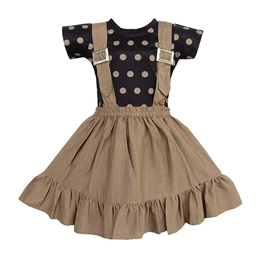 Wish Karo Baby Girls Frocks Casual Dress for Girls-(csl309bwn)