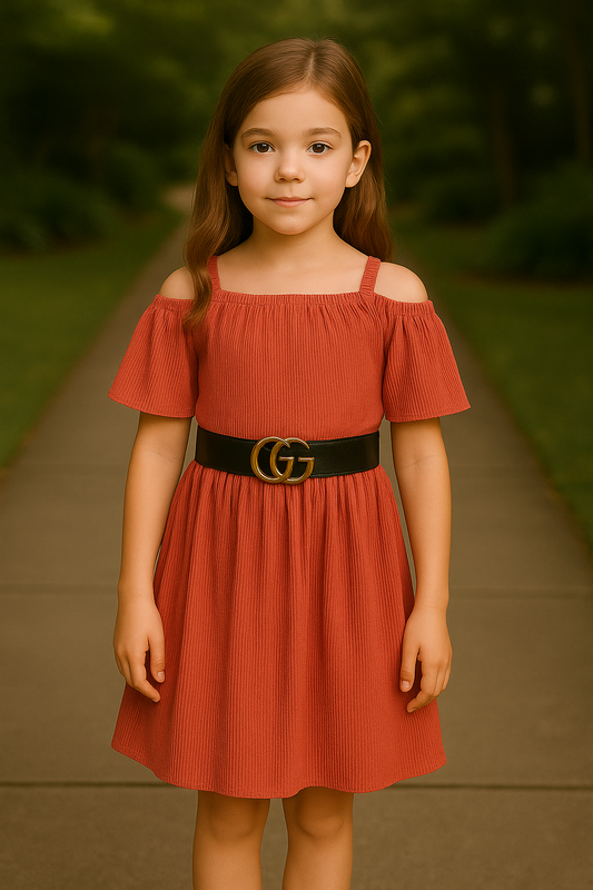 Girls Midi/Knee Length Party Dress