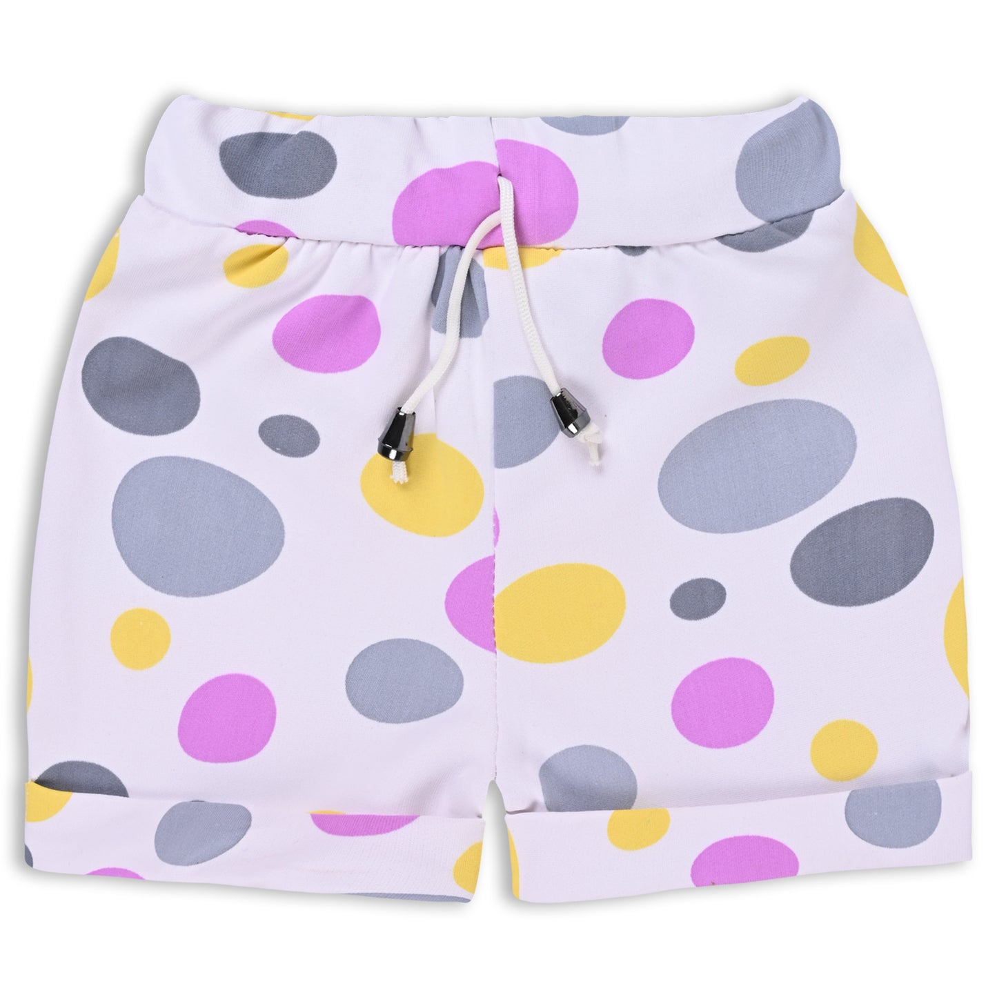 Girls Polka Print Top and Shorts Clothing Set