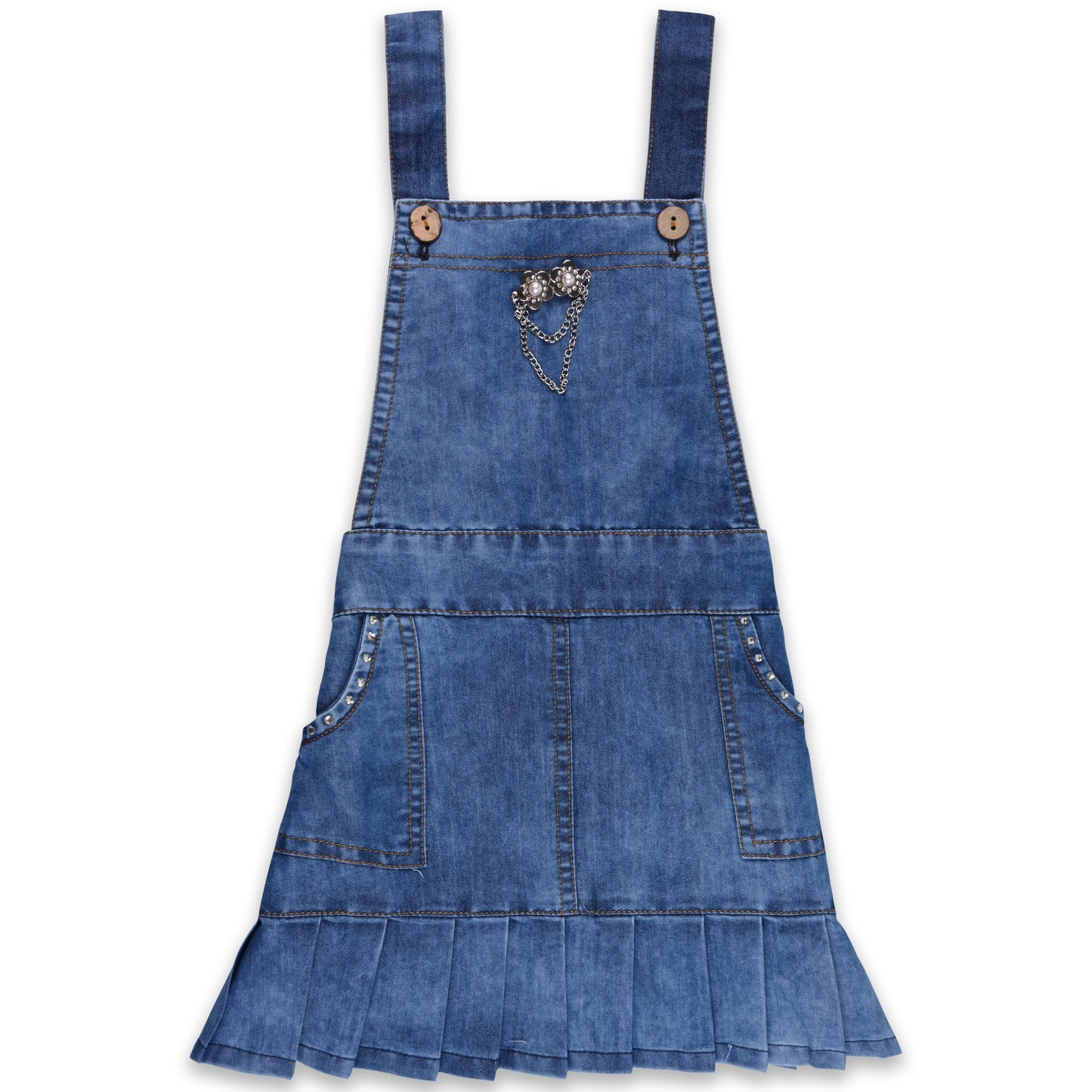 Girls Solid Top and Shorts Clothing Set
