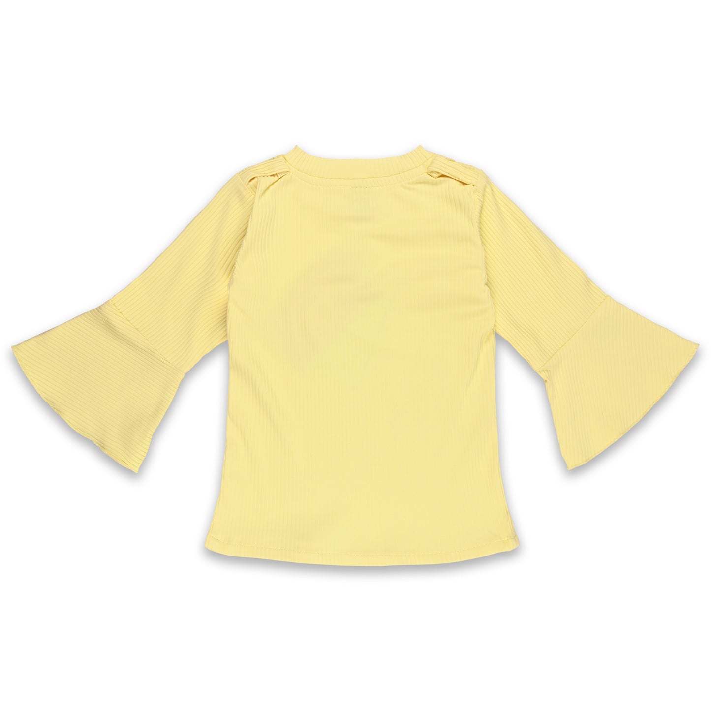 Girls Solid Top and Shorts Clothing Set