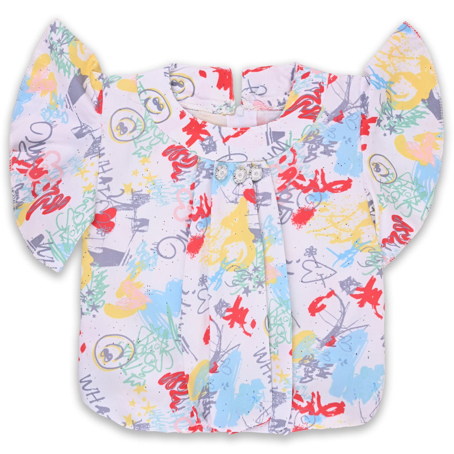Baby Girls Printed Top and Shorts Clothing Set