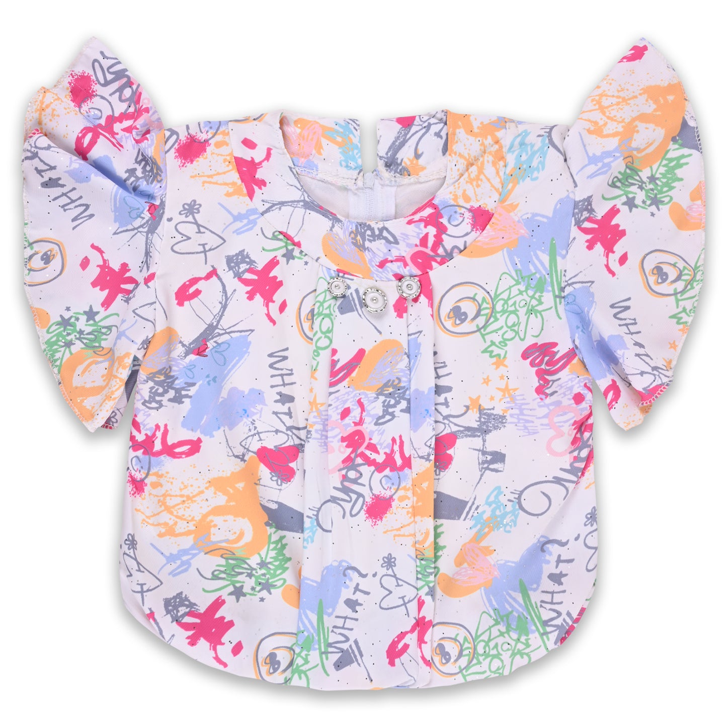 Baby Girls Printed Top and Shorts Clothing Set