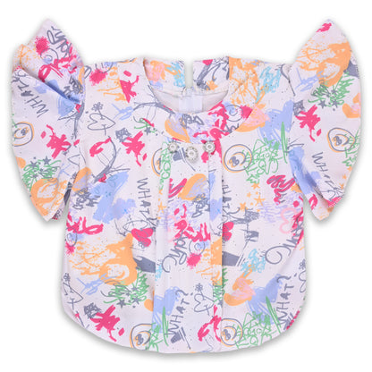Baby Girls Printed Top and Shorts Clothing Set