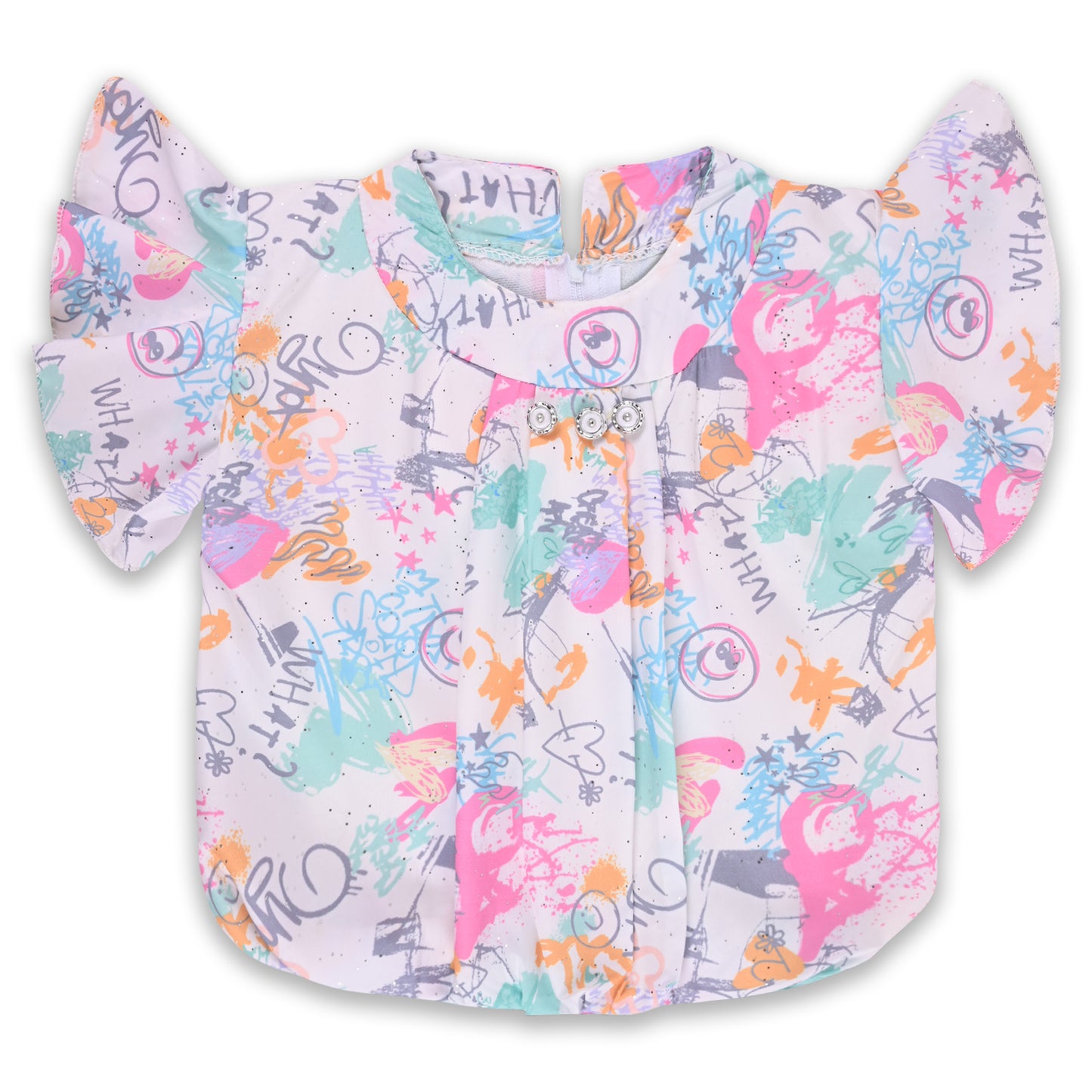 Baby Girls Printed Top and Shorts Clothing Set