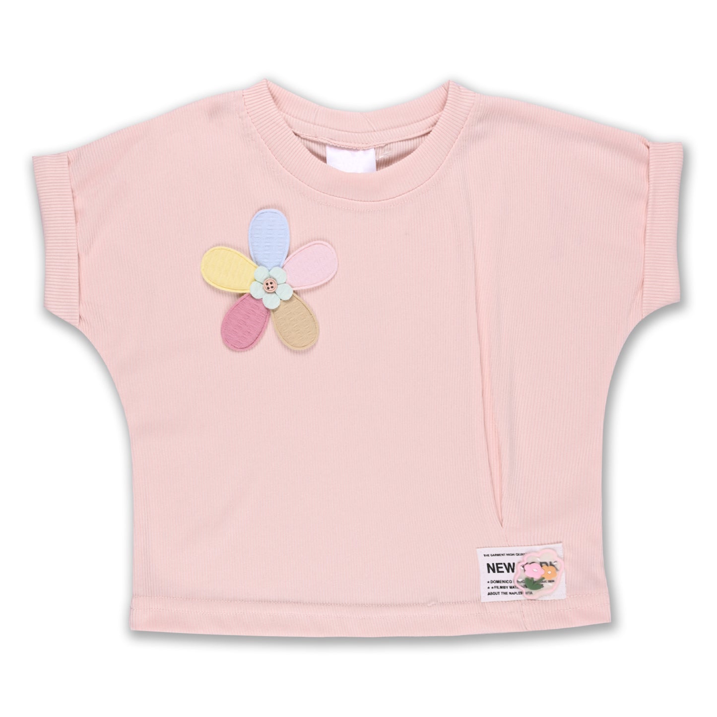Girls Patchwork Designed T-Shirt