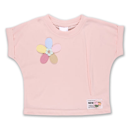 Girls Patchwork Designed T-Shirt
