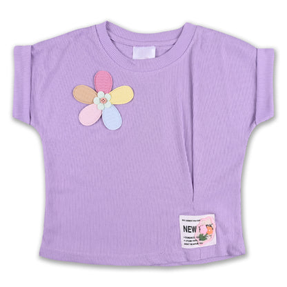 Girls Patchwork Designed T-Shirt