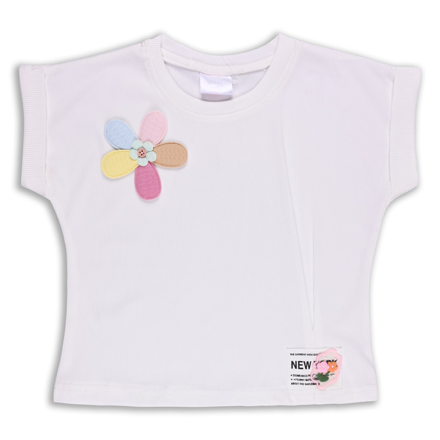 Girls Patchwork Designed T-Shirt