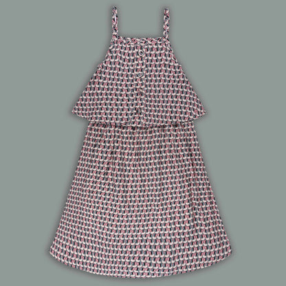 Girls Printed Short Sleeve T-Shirt and Dress