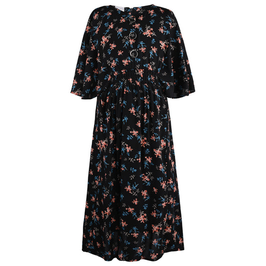 Girls Floral Print Casual Dress