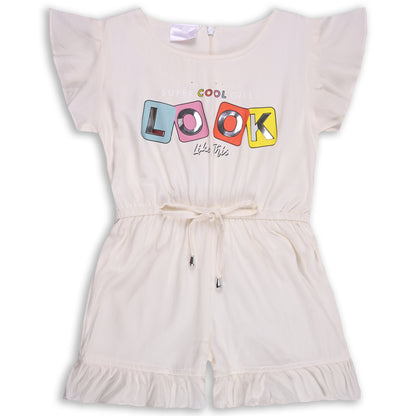 Girls Printed Cap Sleeve Fit and Flare Dress