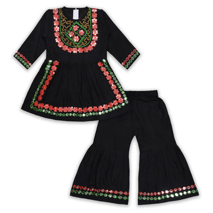 Elegant Rayon Ethnic Kurti Set with Sharara