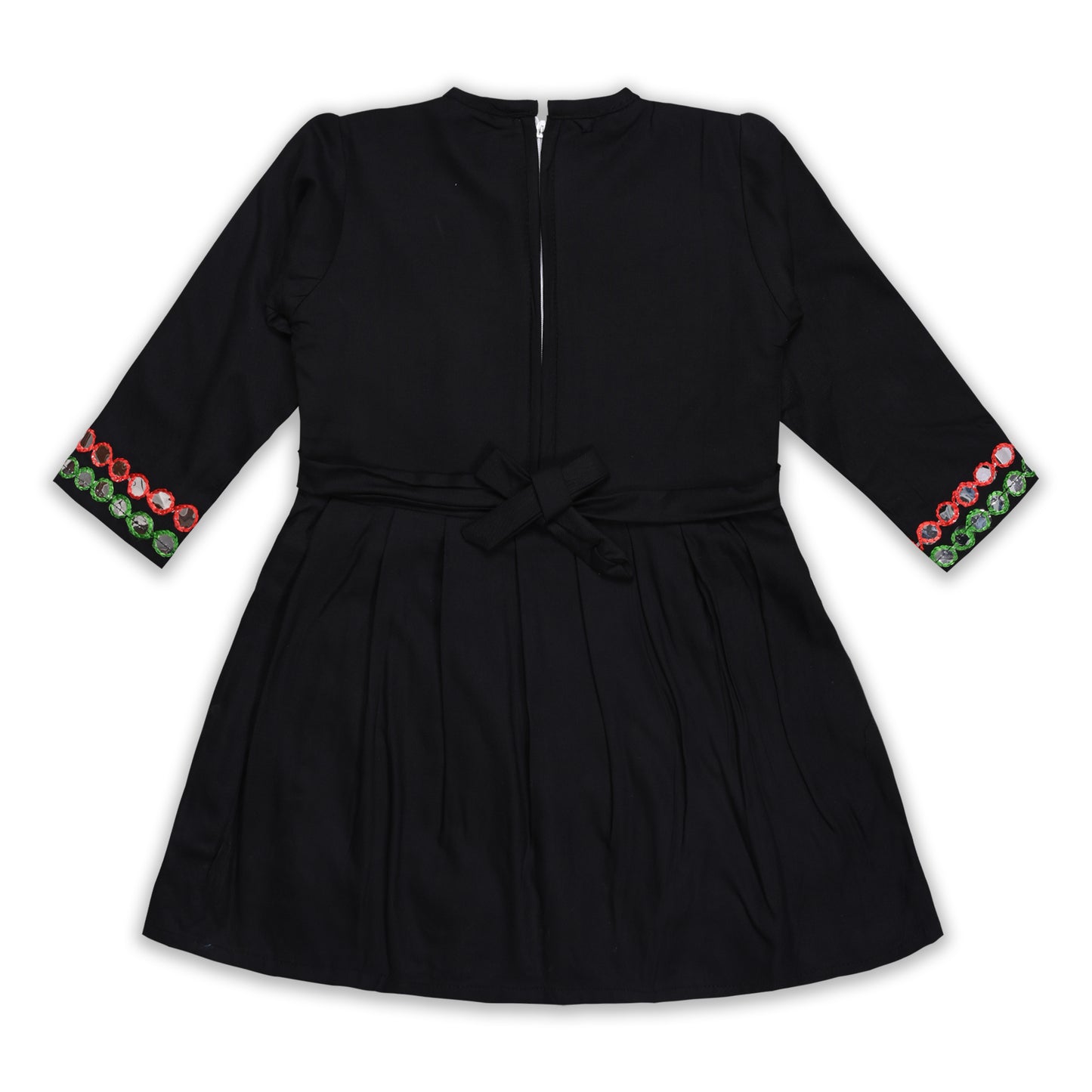 Girls Satin Kurti with Sharara Pants Set