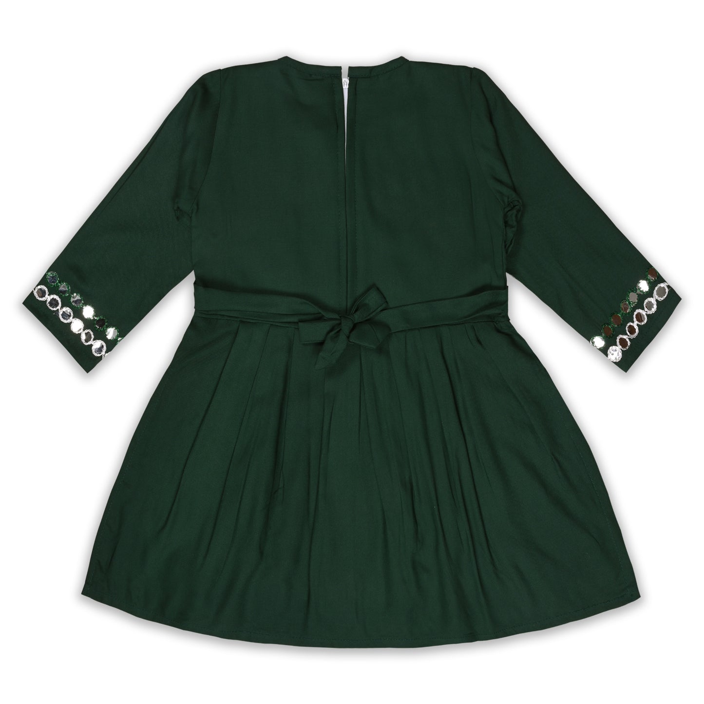 Girls Satin Kurti with Sharara Pants Set