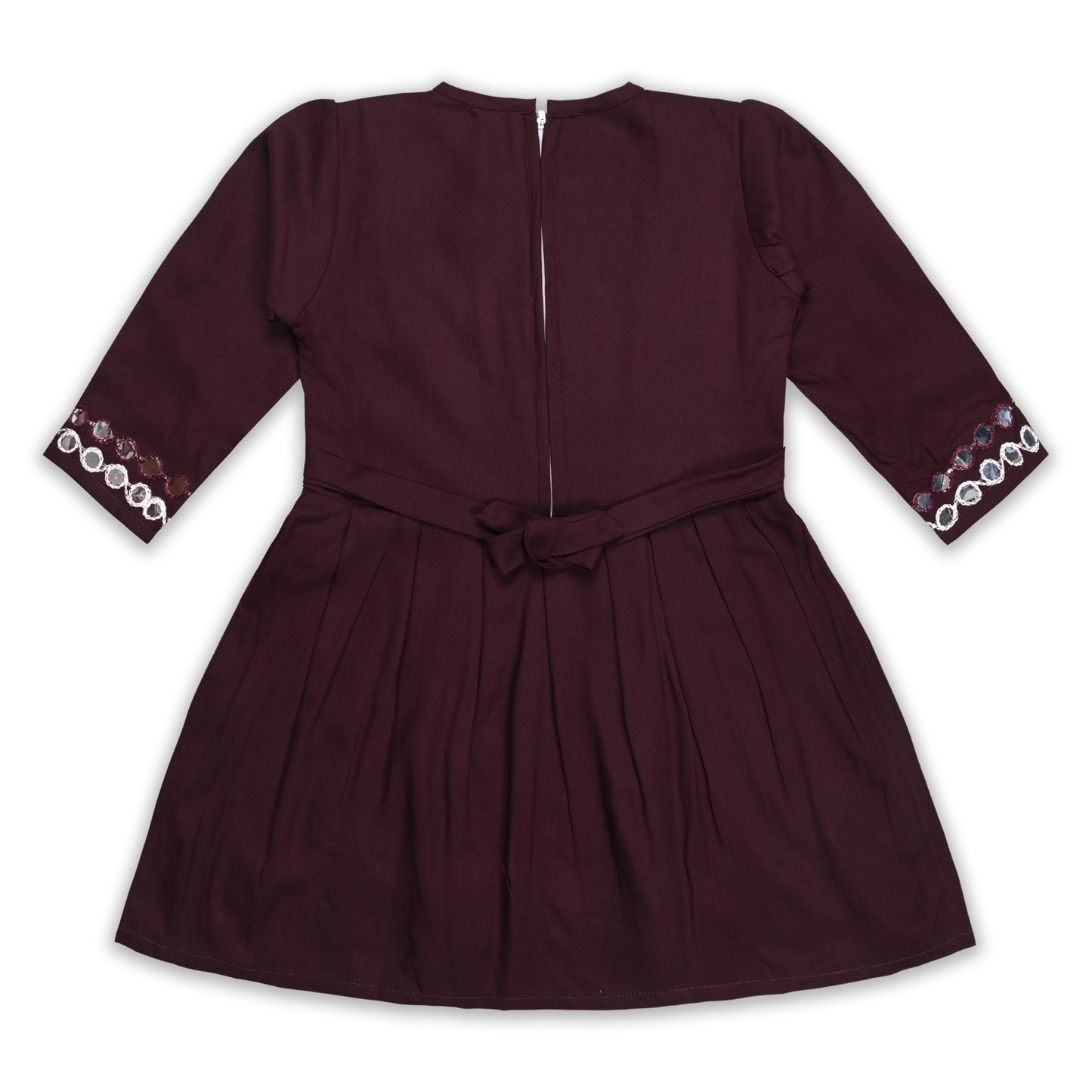 Girls Satin Kurti with Sharara Pants Set