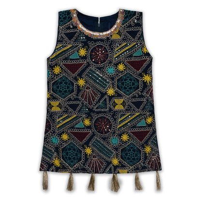 Elegant Georgette Ethnic Kurti Set with Palazzo & Dupatta