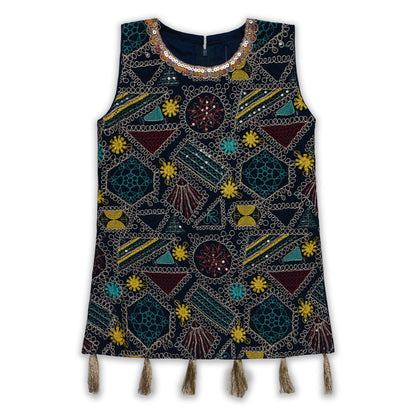 Girls Ethnic Kurta Palazzo Set with Dupatta