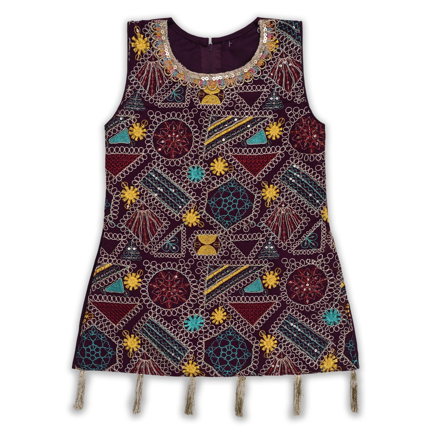 Girls Ethnic Kurta Palazzo Set with Dupatta