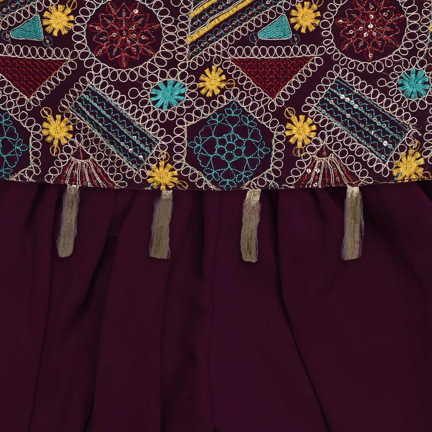 Girls Ethnic Kurta Palazzo Set with Dupatta