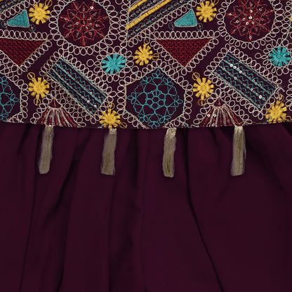 Girls Ethnic Kurta Palazzo Set with Dupatta
