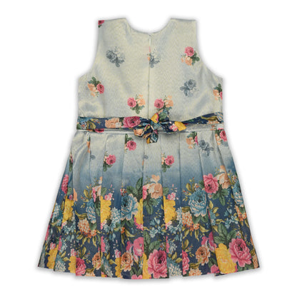 Elegant Georgette Floral Kurti Set with Palazzo & Dupatta