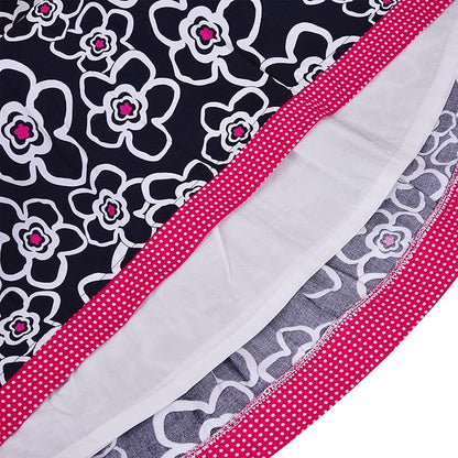 Girls Cotton Printed Sleeveless Frock with Bow – Summer Wear Dress