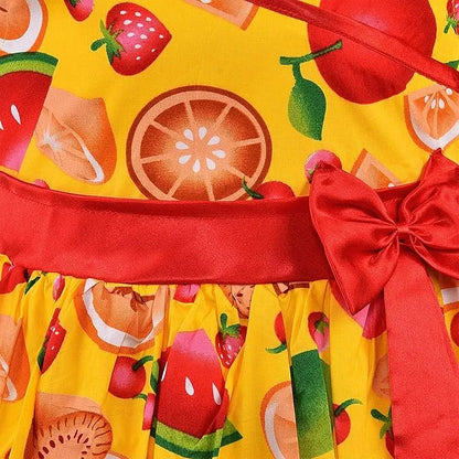 Girls Pure Cotton Printed Summer Casual Dress