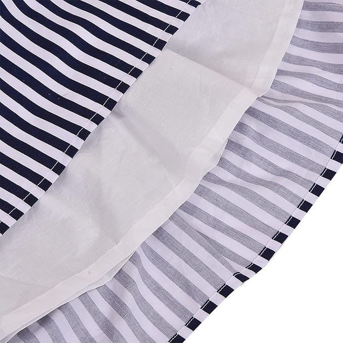 Girls Polka Dot & Striped Cotton Party Wear Dress with Bow Detail