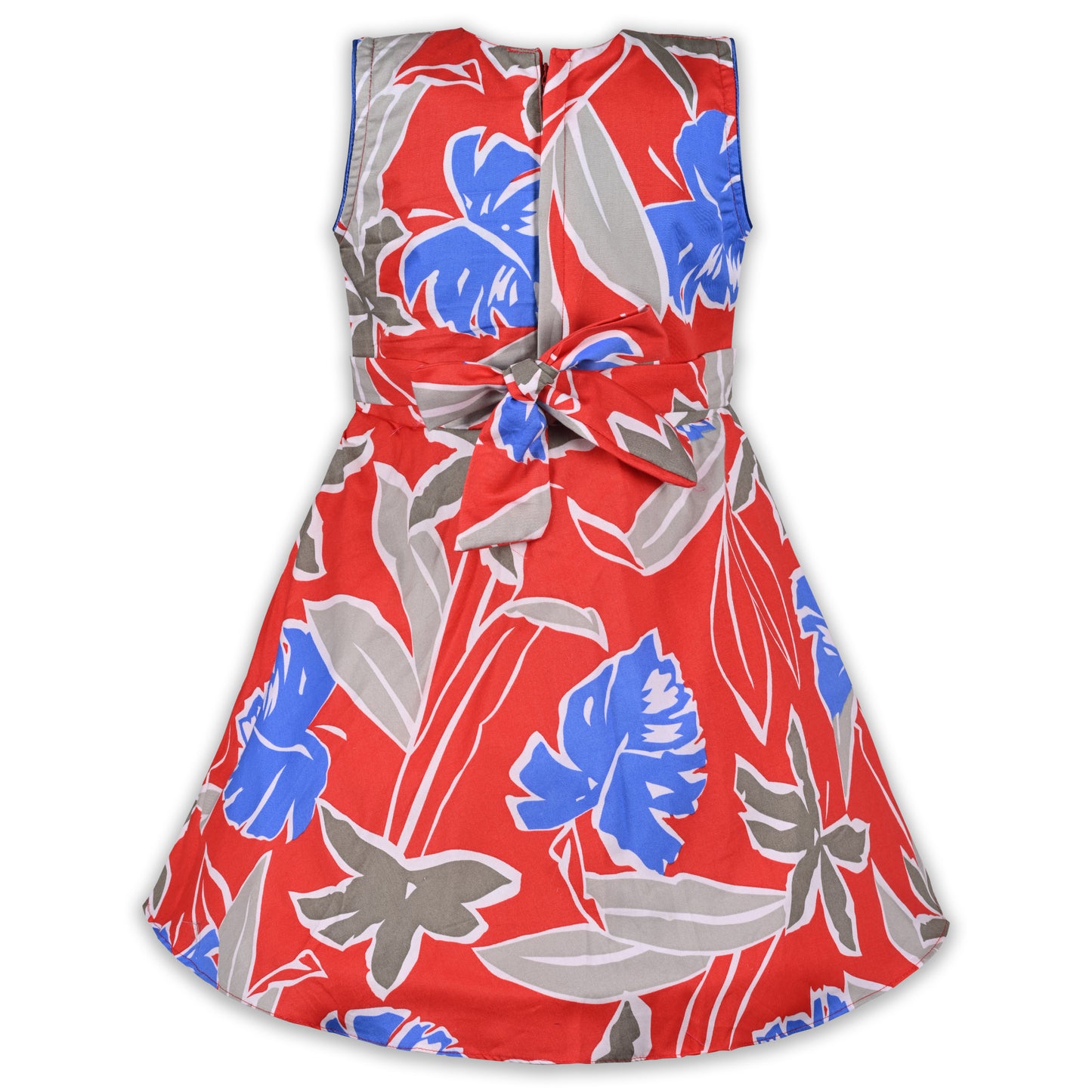 Girls Pure Cotton Printed Summer Casual Dress