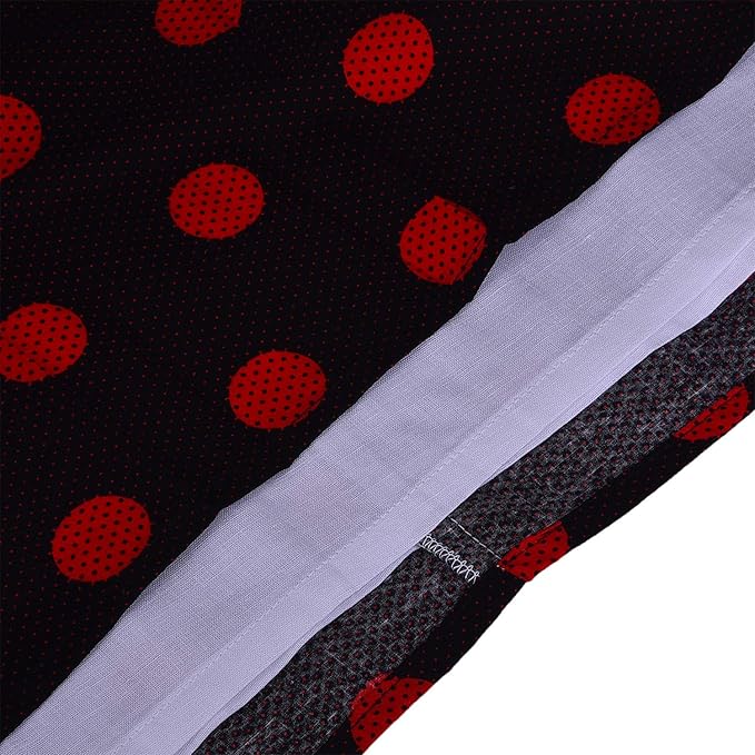 Girls Polka Dot Cotton Party Wear Dress with Bow Detail