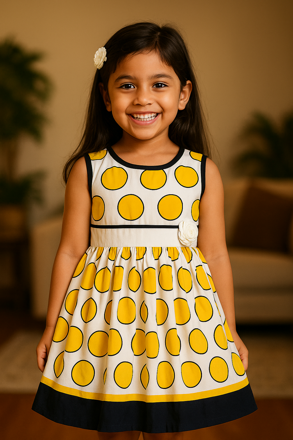 Wish Karo Baby Girls Cotton Dress Causal Frocks for Girls-(ctn353y)