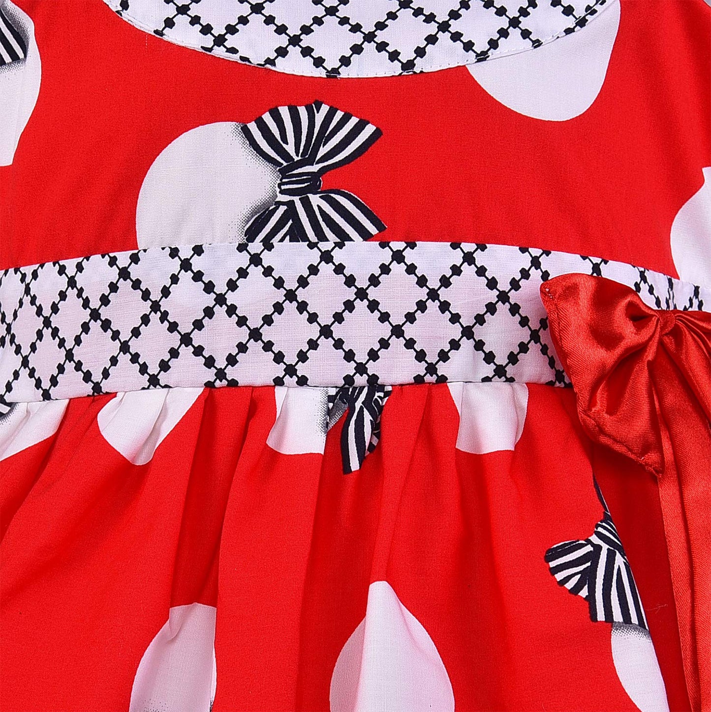 Girls Pure Cotton Printed Summer Casual Dress