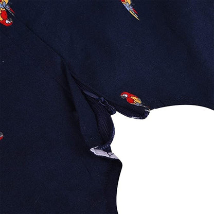 Girls Cotton Printed Party Wear Dress with Bow Belt – Soft, Stylish & Comfortable