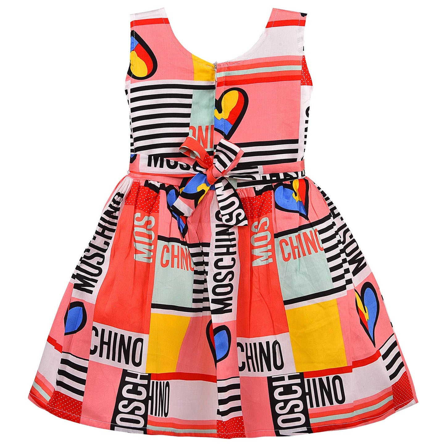 Girls Pure Cotton Printed Summer Casual Dress