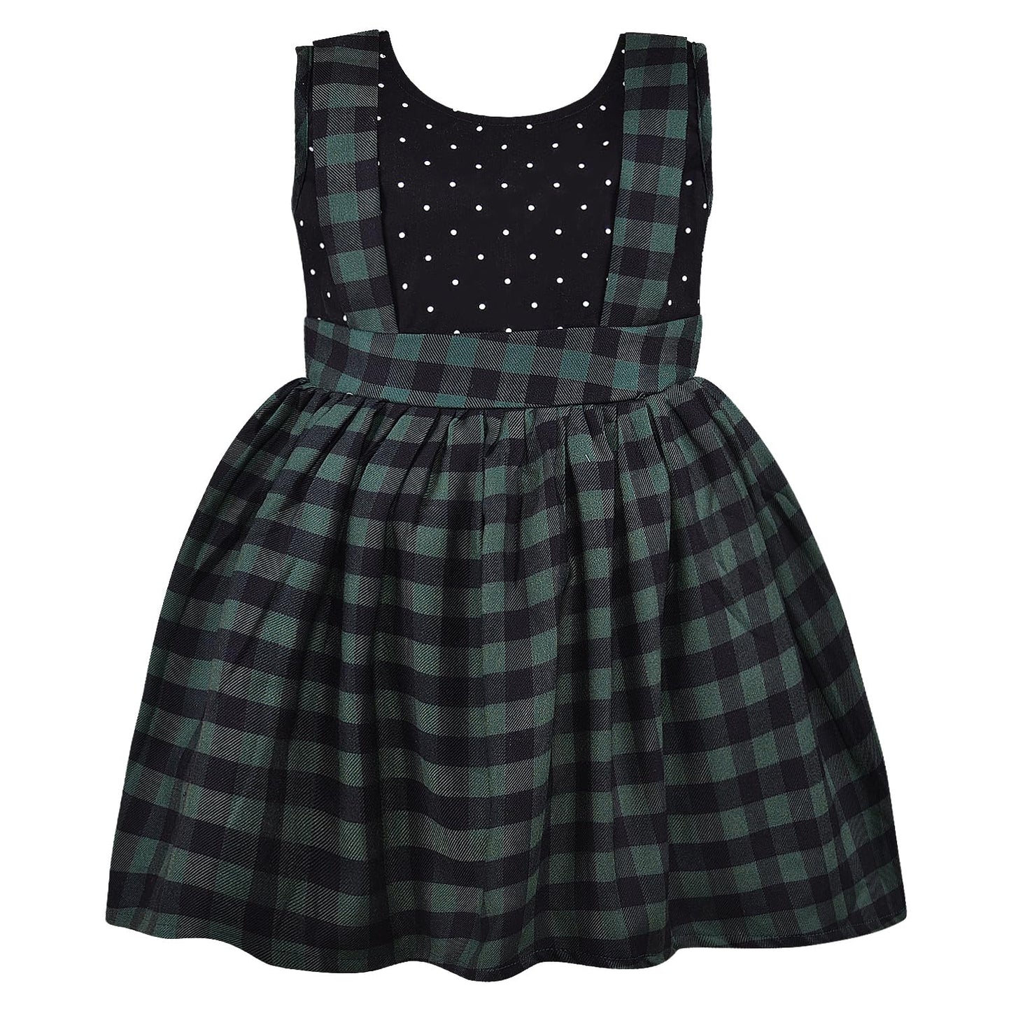 Girls Checkered Cotton Summer Casual Dress