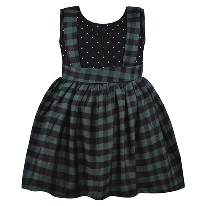 Girls Checkered Cotton Summer Casual Dress