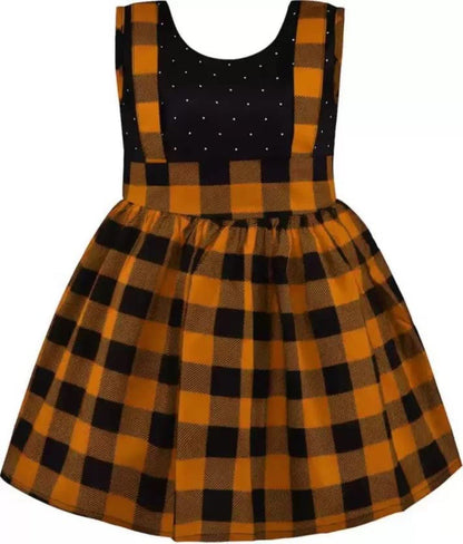 Girls Checkered Cotton Summer Casual Dress