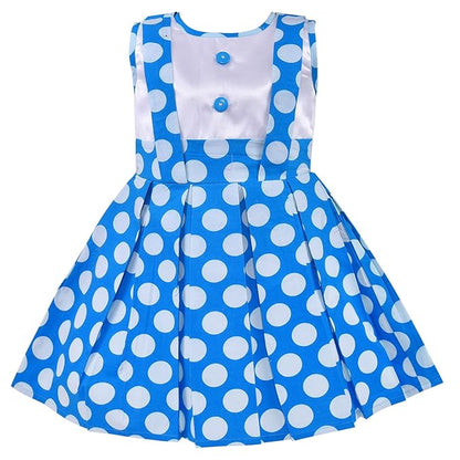 Girls Polka Dot Cotton Sleeveless Dress