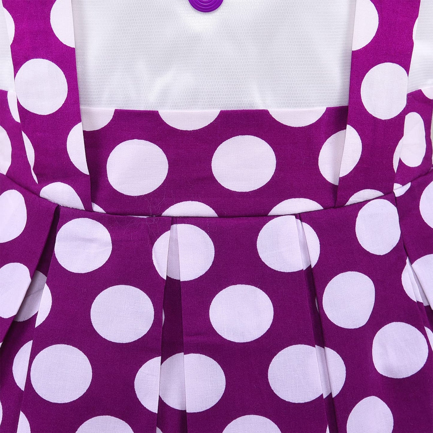 Girls Polka Dot Cotton Sleeveless Dress