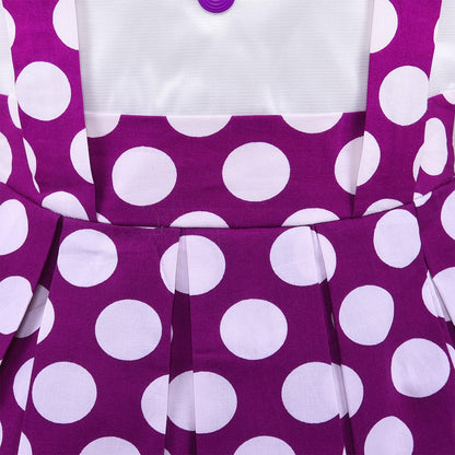 Girls Polka Dot Cotton Sleeveless Dress