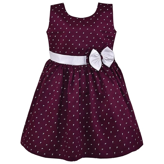 Girls Graphic Printed Fit and Flare Dress